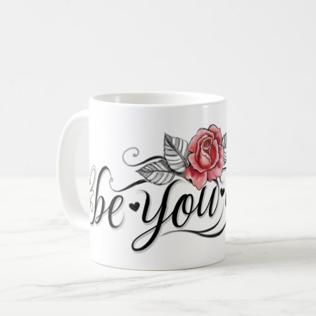 Schönes Mädchen Kaffeetasse (Vorderseite Links)