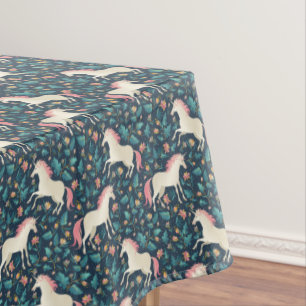 Schönes magisches Einhorn-Muster Tischdecke