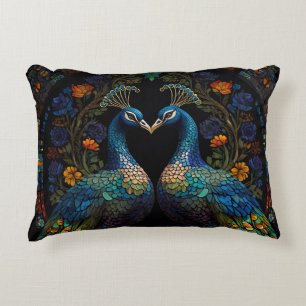 Schönes majestic Peacock Couple Cushion Dekokissen