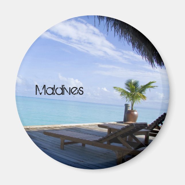 Schönes Malediven Beach Magnet (Vorne)