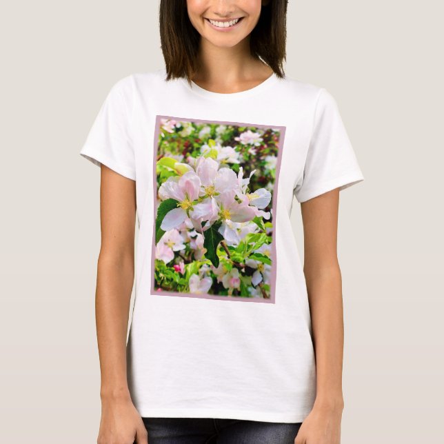 Schönes Malus asiatica Foto T-Shirt (Vorderseite)