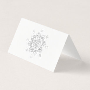 Schönes Mandala Design Blume Design indische Sich Visitenkarten