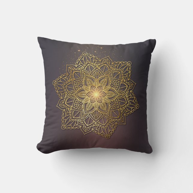 Schönes Mandala-Kissen 41x41cm Kissen (Vorderseite)