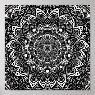 Schönes Mandala Pattern Poster