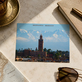 Schönes Marokko Rotes Marrakesch Atlas Gebirge Postkarte