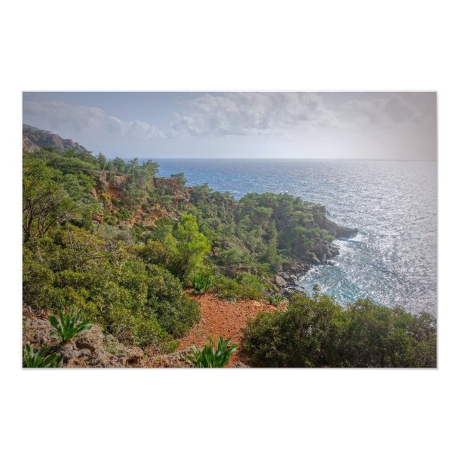 Schönes Meer auf der Insel Kreta, Griechenland Fotodruck (Vorne)