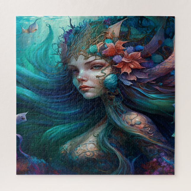 Schönes Meerjungpuzzle (Vertikal)