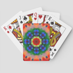 Schönes mehrfarbiges Mandala-Muster Spielkarten