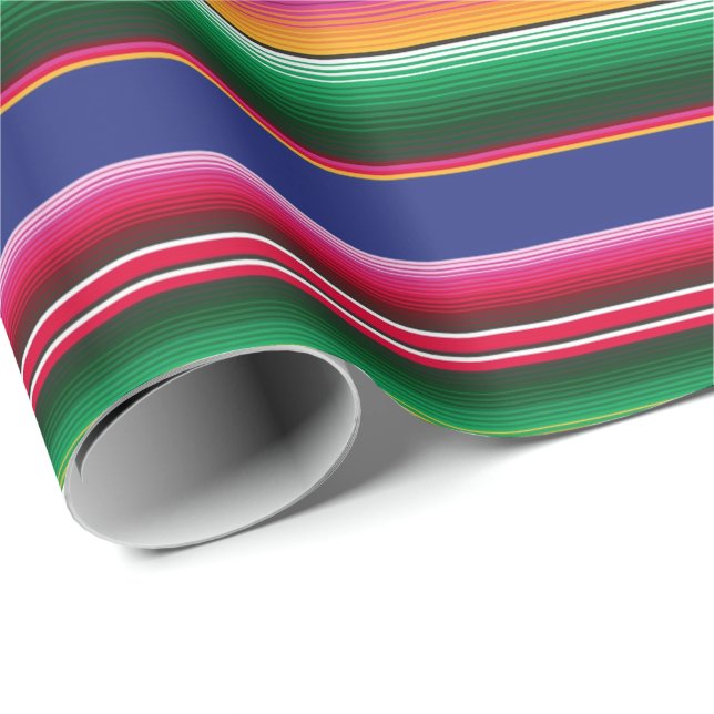 Schönes mexikanisches Serape-Blanket-Muster Geschenkpapier (Rolleneckpunkt)