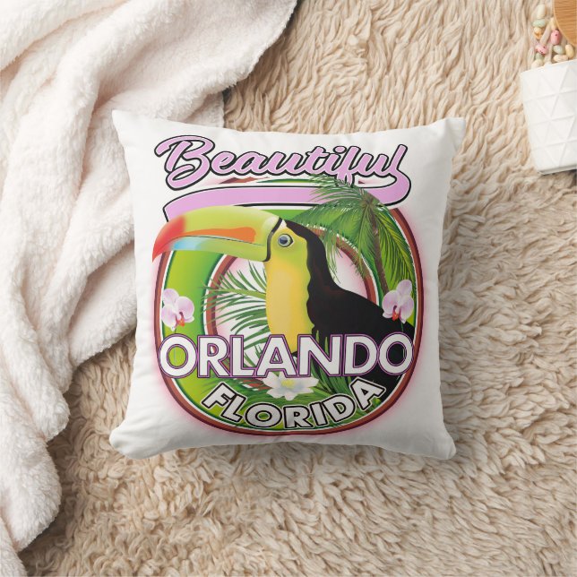 Schönes Miami Orlando Reiselogo Kissen (Decke)