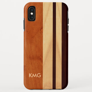 Schönes mit Monogramm Holz Stripes Muster Case-Mate iPhone Hülle