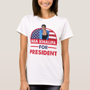 Schönes Modell Mia Khalifa Phantastisch für Filmfa T-Shirt