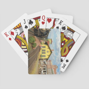 Schönes Modellbahndecker Kartenspielen Spielkarten