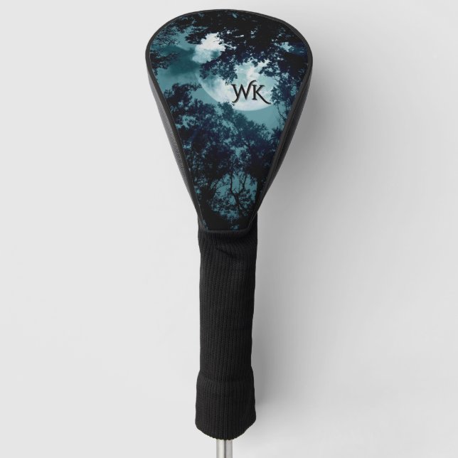 Schönes Mondglühen Golf Headcover (Vorderseite)