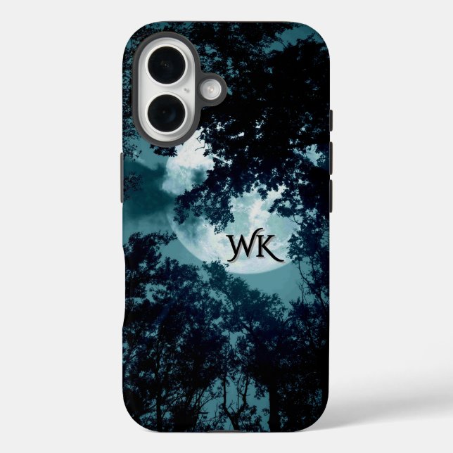 Schönes Mondglühen iPhone 16 Hülle (Rückseite)