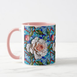 Schönes Mosaik-Blume-Muster Tasse