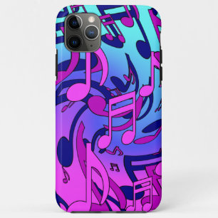 Schönes Musikmuster Pink Lila Aqua Case-Mate iPhone Hülle