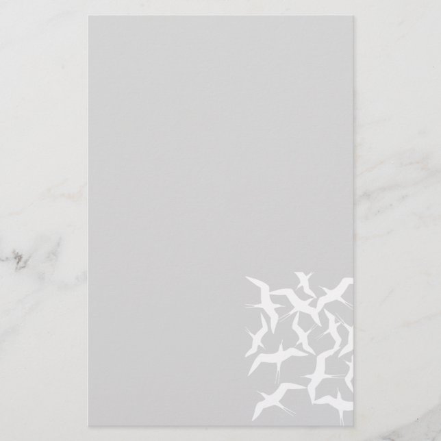 Schönes Muster für Vögel Briefpapier (Vorderseite)