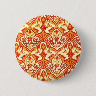 SCHÖNES MUSTER - ROT & ORANGE BUTTON
