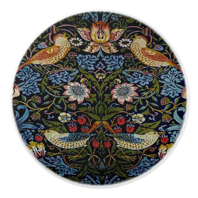 Schönes Muster William Morriss, Kunst nouveau, vin Keramikknauf (Vorderseite)