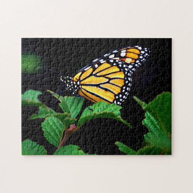 Schönes Nahes Monarch Butterfly-Puzzle (Horizontal)