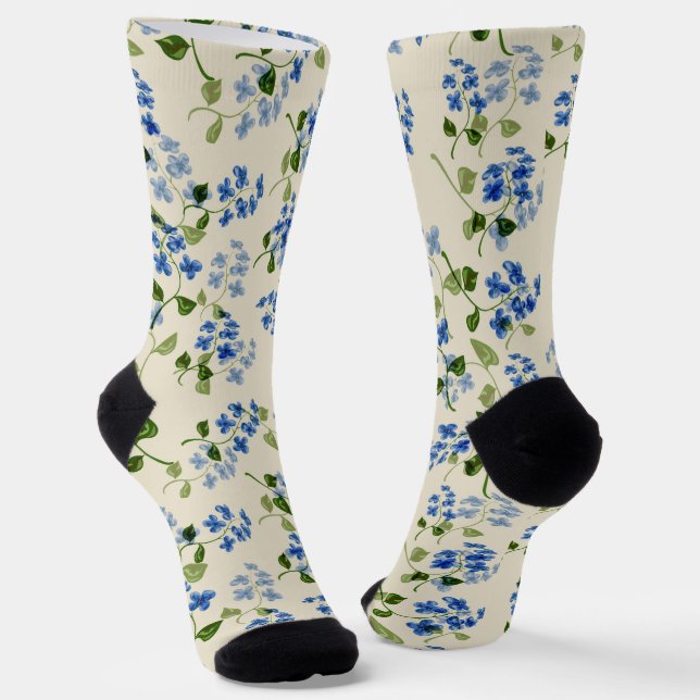 Schönes, nahtloses Blumenmuster Socken (Gewinkelt)