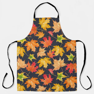 Schönes nahtloses Herbstmuster mit Aquarell Schürze