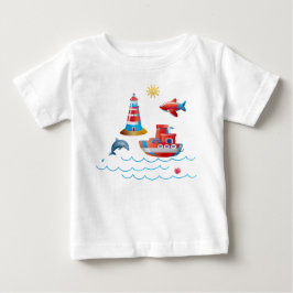 Schönes nautisches Design Baby T-shirt