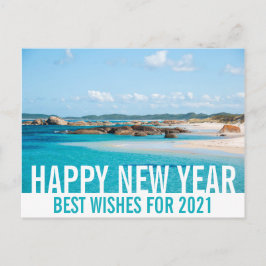 Schönes Neues Jahr Australien Beach Landschaftspar Postkarte