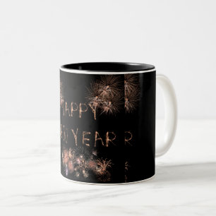 Schönes neues Jahr Zweifarbige Tasse
