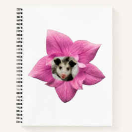 Schönes Niedliches Blumenbaby Opossum Notizbuch