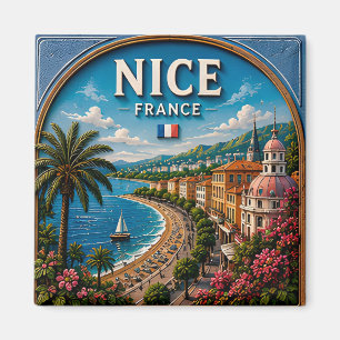 🧲 Schönes Nizza Riviera Souvenir Magnet