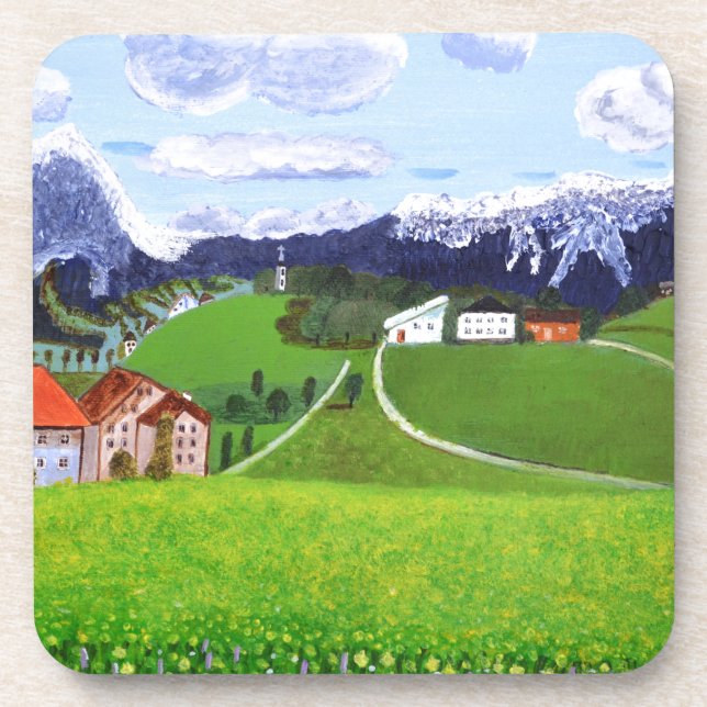 Schönes Norwegen Getränkeuntersetzer (Vorderseite)