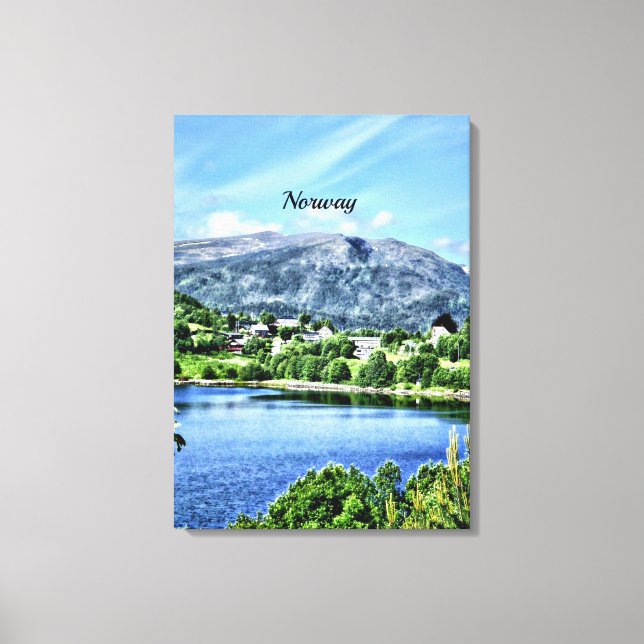 Schönes Norwegen, landschaftliche Landschaft Leinwanddruck (Vorderseite)