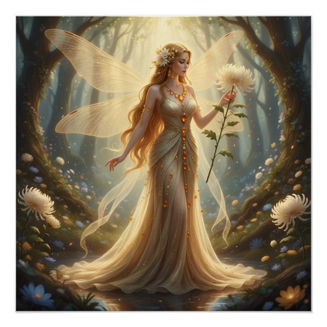 Schönes November Topaz Fairy Poster (Vorderseite)