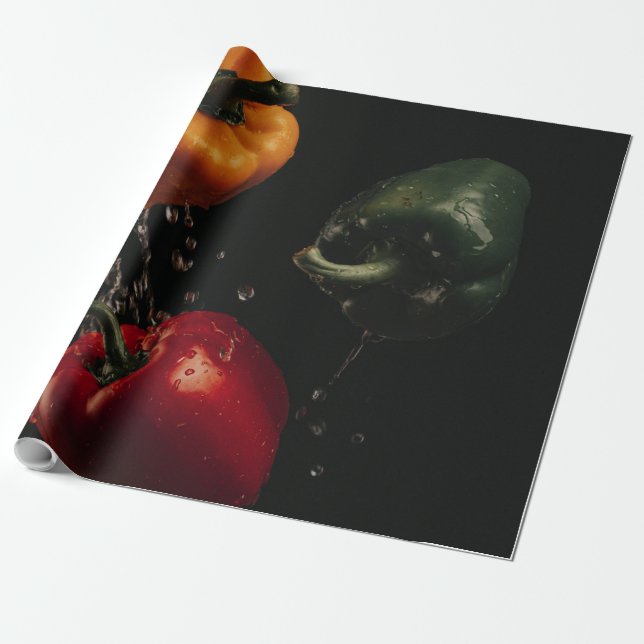 Schönes Obst und Gemüse Geschenkpapier (Ungerollt)