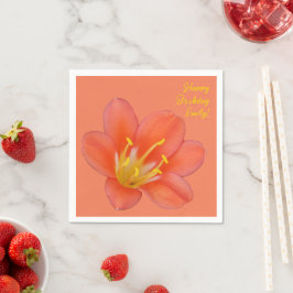 Schönes Orange Blume Foto | Serviette