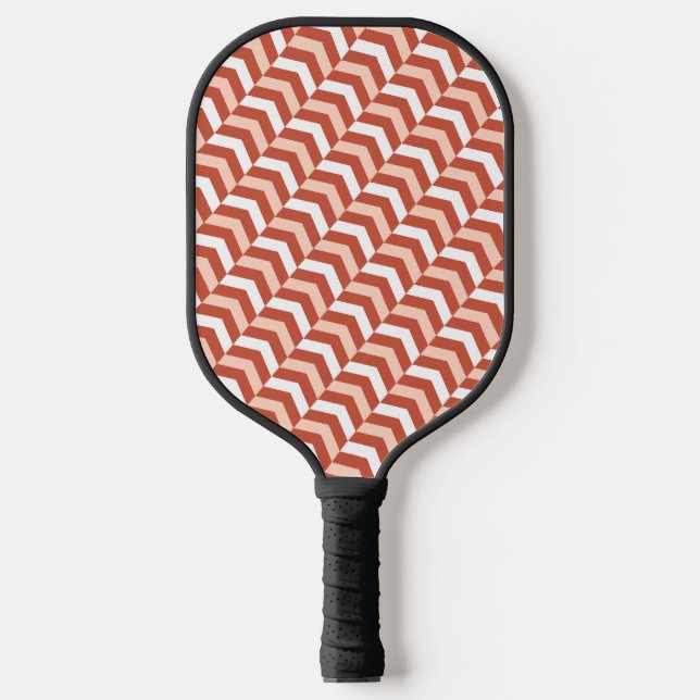 Schönes Orange Herringbone Pro Pickleball Paddle (Vorderseite)