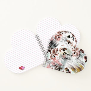 Schönes orchid-stilvolles Notizbuch