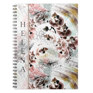 Schönes orchid-stilvolles Notizbuch Notizblock