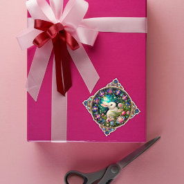 Schönes Osterkaninchengebirge Aufkleber