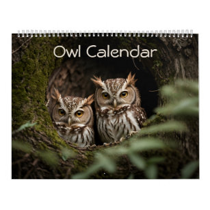 Schönes Owl Portrait Collection 2024 Kalender