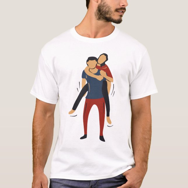 "Schönes Paar, das den Moment genießt" T-Shirt (Vorderseite)