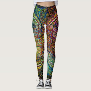 Schönes PAISLEY-Muster Leggings