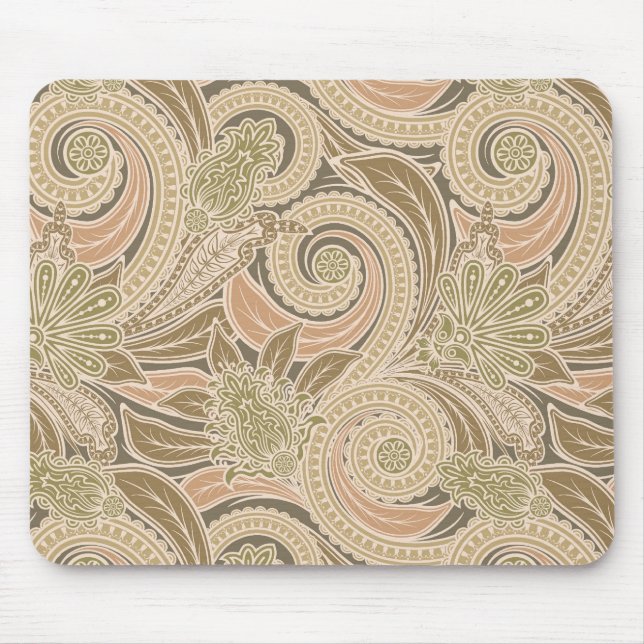 Schönes Paisley-Muster Mousepad (Vorne)