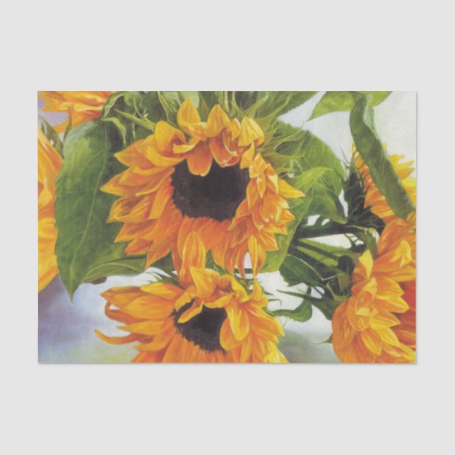 Schönes Papier für die Malerei von Sonnenblumen (Vorderseite)
