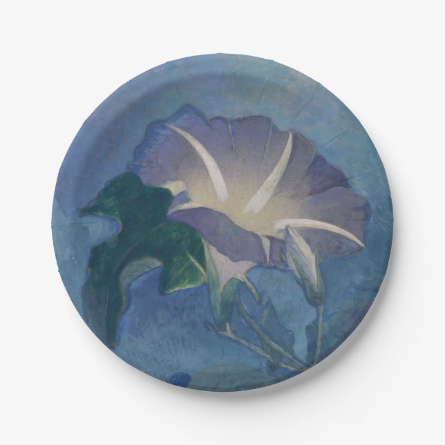 Schönes Papier für die Morgenglorie Pappteller (Vorderseite)