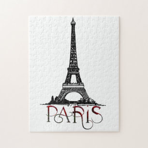 Schönes Paris, Eiffelturm Vintage