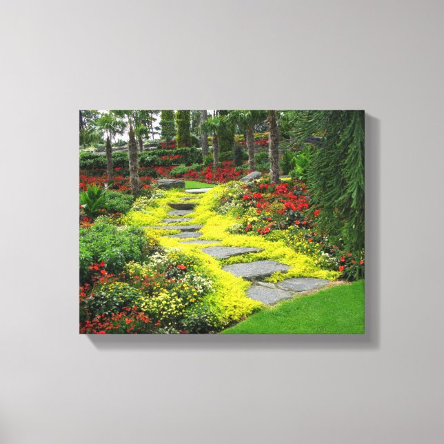 Schönes Park Blume Foto Leinwanddruck (Vorderseite)