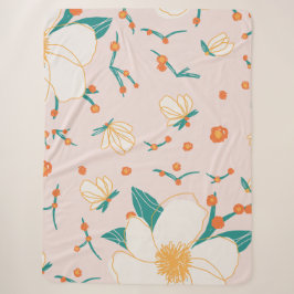 Schönes pastellfarbenes Wildblume elegantes, niedl Sherpadecke